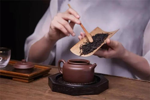 紫砂壺泡茶示意圖