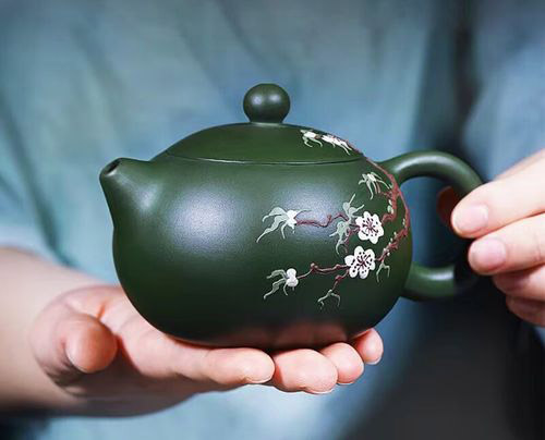 綠泥紫砂壺煅燒能成藍(lán)色嗎2
